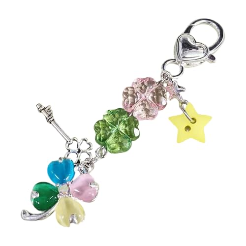 Qaonsciug Blattschlüsselring Anhänger Mode Telefonkette Hanging Charme Schlüsselbund Backpack Dekoration Zubehör Geschenk von Qaonsciug