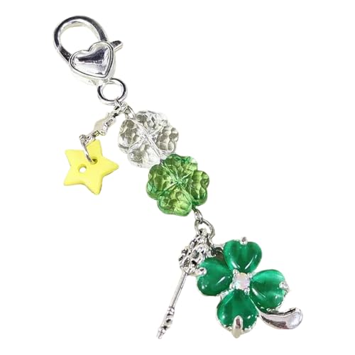 Qaonsciug Blattschlüsselring Anhänger Mode Telefonkette Hanging Charme Schlüsselbund Backpack Dekoration Zubehör Geschenk von Qaonsciug