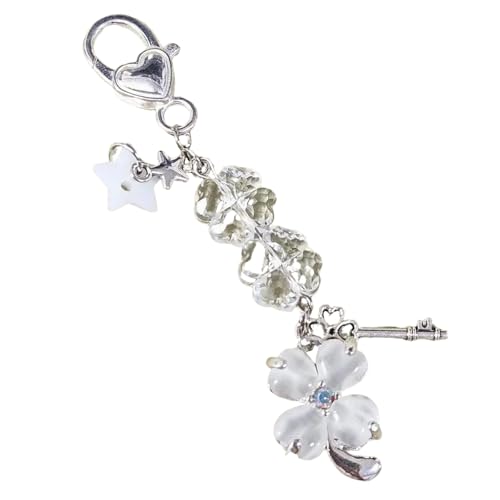 Qaonsciug Blattschlüsselring Anhänger Mode Telefonkette Hanging Charme Schlüsselbund Backpack Dekoration Zubehör Geschenk von Qaonsciug