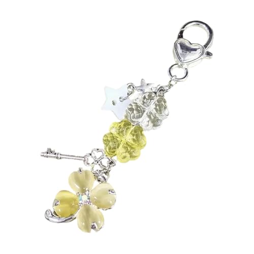 Qaonsciug Blattschlüsselring Anhänger Mode Telefonkette Hanging Charme Schlüsselbund Backpack Dekoration Zubehör Geschenk von Qaonsciug