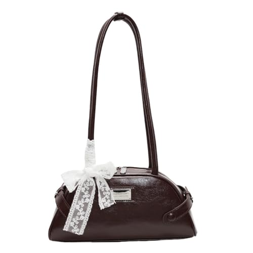 Qaonsciug Mode Spitzenpraxis Handtasche Mit Reißverschluss PU Lederumhängetasche Für Einkaufsarbeit Event Reisen Aktivitäten Freizeitpendentasche Für Mädchen von Qaonsciug