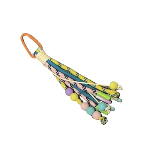 Qaonsciug Multifunktional Gewebte Schlüsselbeutel Anhänger Schüler Shoolbag Dekoration Accessoires Geschenk Mode Farbenfrohen Schlüsselring von Qaonsciug