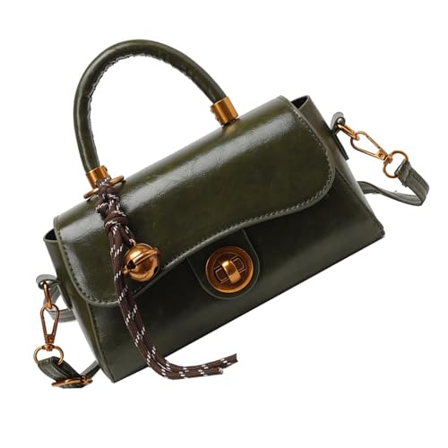 Qaonsciug Retro Designs Umhängetasche Multi Funktionales PU Leder Satchel Casual Crossbody Taschen Handtasche Für Arbeit Und Freizeit PU Ledertasche Satchel von Qaonsciug