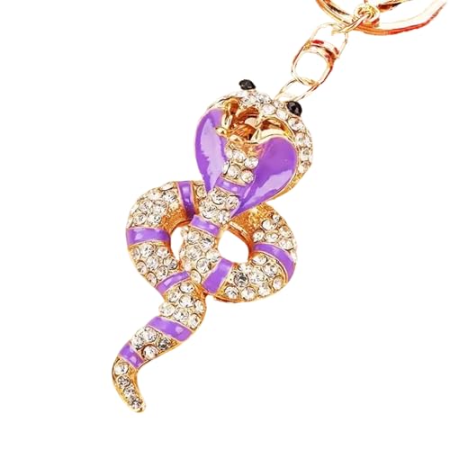Qaonsciug Stylish Schlangenschlüsselhalter Sparkling Key Orloy Legierung Textur Geldbörsezubehör Für Geburtsjahr Und Tägliche Verwendung von Qaonsciug
