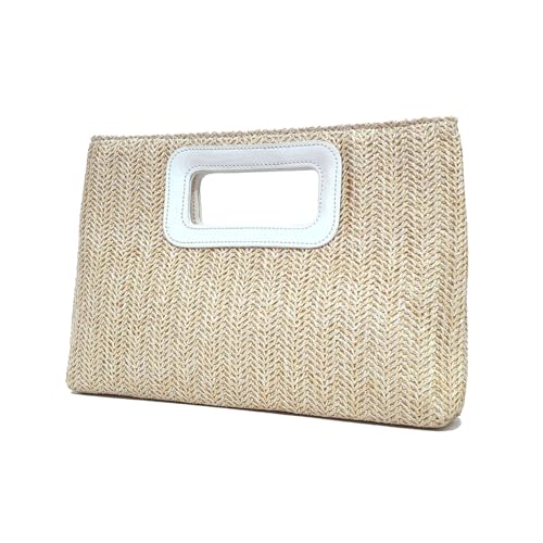 Qaonsciug Top Clutches Handtaschen Für Frauen Stroh Abendbeutel Geldtaschen Schulter Crossbody Geldbörse Mit Goldenen Kettengeschenken Top Klauen Handtaschen Für Frauen von Qaonsciug