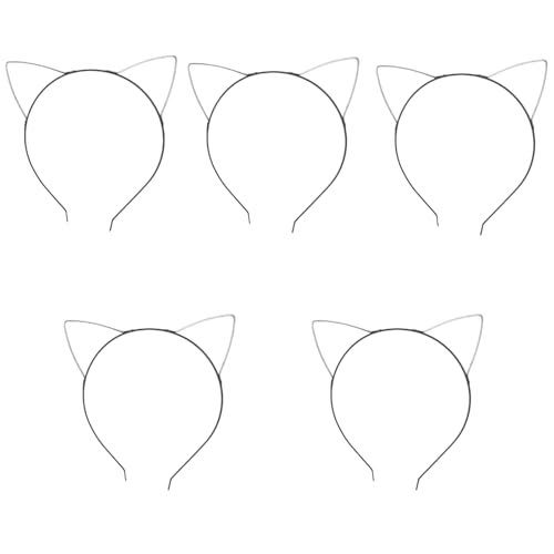 Raffinierte Leichtmetall Stirnband Skelettkatzen Ohrstirnbandrahmen Für Handgefertigte Dekoration Einfacher Zu Verwenden Ergonomisches Metallhaarband Für Kostüme von Qaonsciug