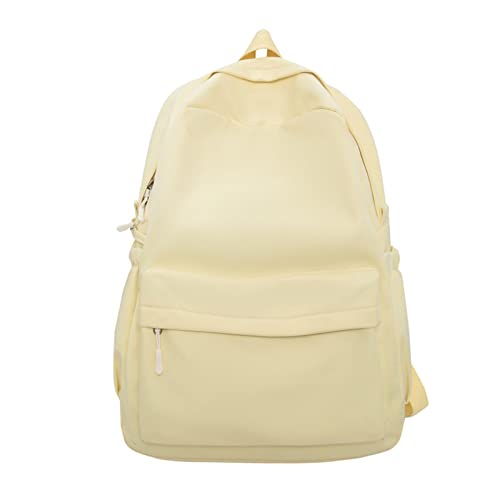 Schulrucksack Damen Einfarbig Laptop Rucksack Nylon Schultasche Teenager Große Kapazität Reiserucksack Schulrucksack Damen Einfarbig Laptop Rucksack Nylon Schultasche Teenager Große Kapazität Reiserucksack von Qaonsciug