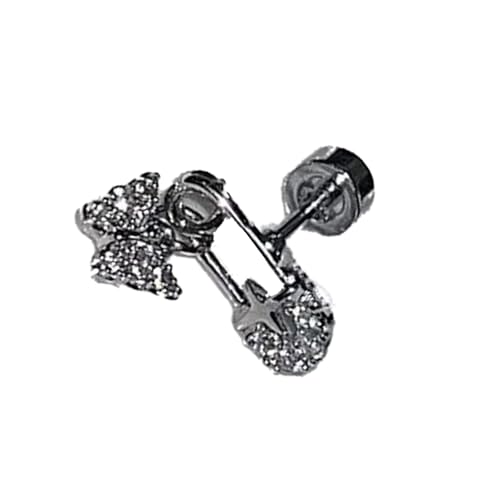 Sekt Butterfly Pin Ohrmanschette Edelstahl Knorpel Ohrring Tragus Schmuck Für Tägliche Verschleiß Und Party Zierleiden Sicherheitsnadel Ohrring Mit Schmetterlingszauber von Qaonsciug