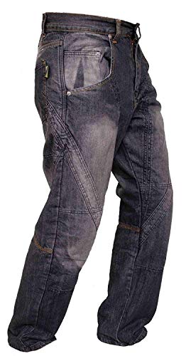 Qaswa Herren Motorradhose Cargohose Motorrad Jeans Motorrad Rüstung Schutzauskleidung Motorcycle Biker Trousers von Qaswa