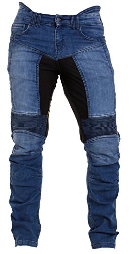 Qaswa Herren Motorradhose Jeans Motorrad Hose Motorradrüstung Schutzauskleidung Motorcycle Biker Pants von Qaswa