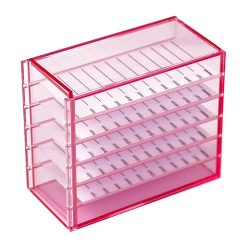 5 Ebenen Acrylcle Clear False Wimpern Organisatoren Fall Kosmetische Make Up Aufbewahrungsbox Für Die Transplantation Von Wimpernverlängerung Eyelash Box Falscher Organizer Fall von Qcbuegof