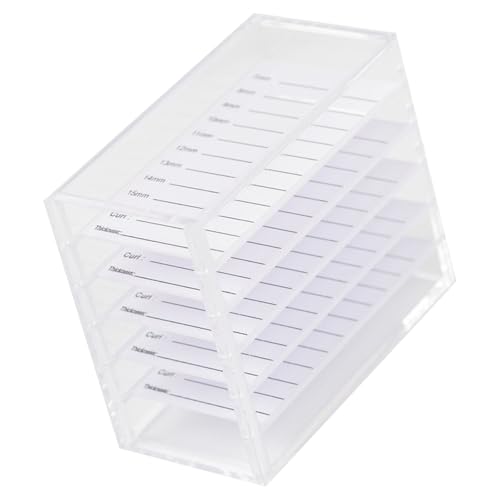 5 Ebenen Acrylcle Clear False Wimpern Organisatoren Fall Kosmetische Make Up Aufbewahrungsbox Für Die Transplantation Von Wimpernverlängerung Eyelash Box Falscher Organizer Fall von Qcbuegof