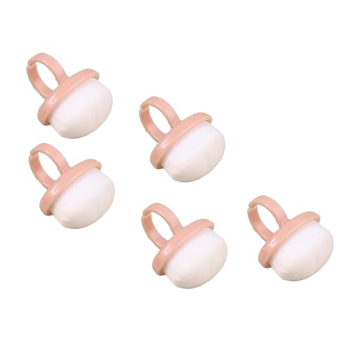 5 PCs Nägel Staubbürsten Nägel Kunststaub Pulver Entferner Make Up Pinsel Maniküre Pinselringe Geformte Nägel Kunstpinsel von Qcbuegof