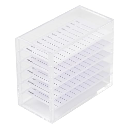 5-lagige Acryl Wimpernbox für Pfropfen Wimpernverlängerungen Transparent Wimpern Organizer Kosmetik Make-up Aufbewahrungsbox von Qcbuegof