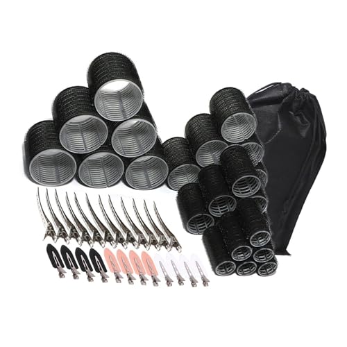 6 Stück Lockenwickler Große Volumen Lockenwickler Set mit großem Haarclip für Frauen Salon Styling Zubehör Lockenwickler Set von Qcbuegof