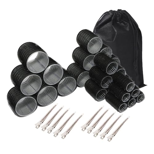6 Stück Lockenwickler Große Volumen Lockenwickler Set mit großem Haarclip für Frauen Salon Styling Zubehör Lockenwickler Set von Qcbuegof