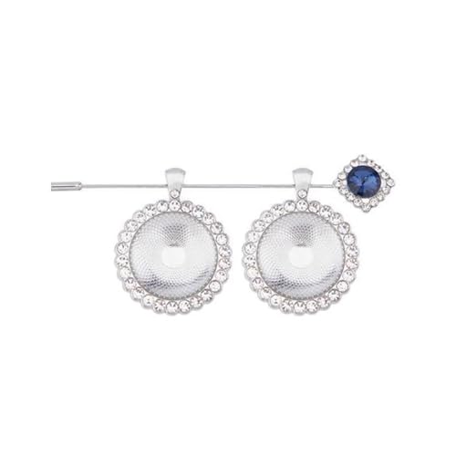 Braut Bouquet Foto Charme Larkette Mit Legierungsstrücksteinen Und Runden Glas Cabochons Für Hochzeitsbekenntnisse Brautzubehör Brosche Brosche von Qcbuegof