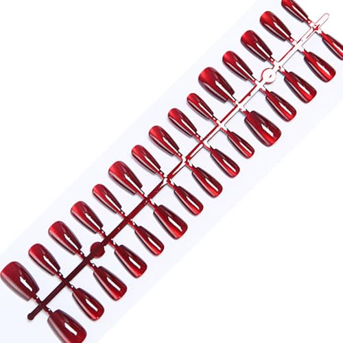 Cats Eye Press Auf Nägeln Glänzende Falsche Nägel Kleben Auf Nägeln Acryl Falsche Nägel Gel Polierte Klebstoffe Auf Nägeln Für Frauen Mädchen Acrylfälsch von Qcbuegof