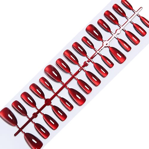 Cats Eye Press Auf Nägeln Glänzende Falsche Nägel Kleben Auf Nägeln Acryl Falsche Nägel Gel Polierte Klebstoffe Auf Nägeln Für Frauen Mädchen Acrylfälsch von Qcbuegof