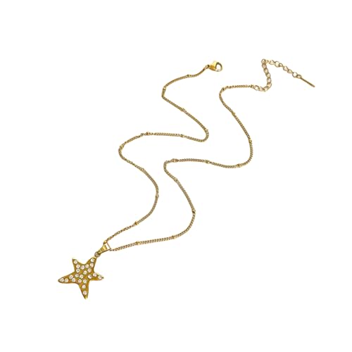 Edelstahl Layered Halskette mit unregelmäßigem Anhänger Einstellbare Länge für den täglichen Gebrauch Mode Stapelbarer Schmuck Layered Halskette Pentagon Unregelmäßig, Einheitsgröße, wie beschrieben von Qcbuegof