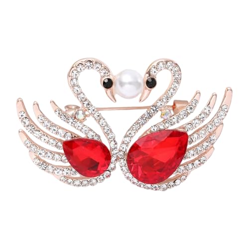 Einzigartige Strasssteine Vogelbroschen Elegante Party Accessoires Elegante Tierstifte Legierung Textur Zur Verbesserung Des Outfits Charm Fashion Schmuck Pin von Qcbuegof