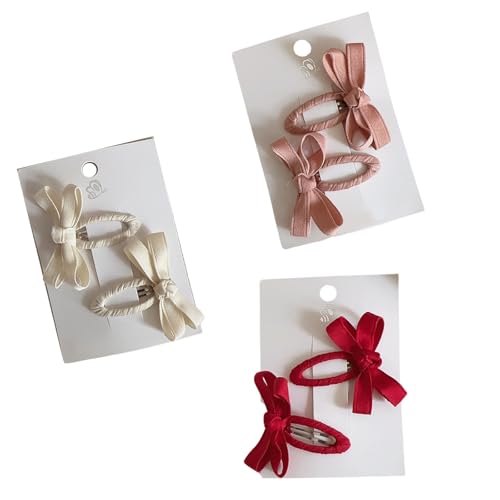 Herbst Winter Thema Kinder Haarspangen 3 Paar Seitliche Fransen Drehmaschine Baumwolle Spitze Bögen Detail Mode Barrettes Für Mädchen Baby Clip Herbst von Qcbuegof