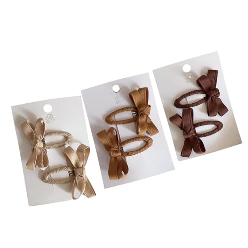 Herbst Winter Thema Kinder Haarspangen 3 Paar Seitliche Fransen Drehmaschine Baumwolle Spitze Bögen Detail Mode Barrettes Für Mädchen Baby Clip Herbst von Qcbuegof