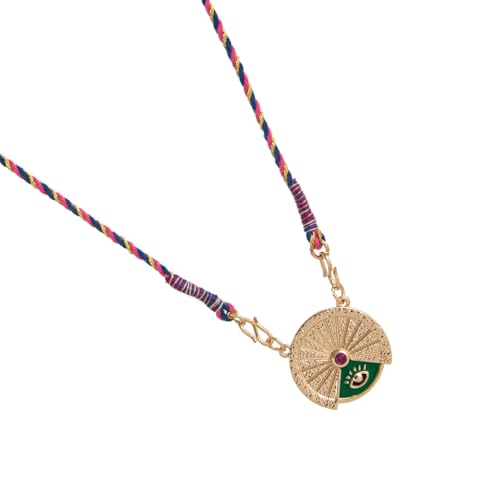 Interactive rotierende runde Tarock Halskette Charme Kette Seil verstellbar Neckwear Schmuck Geschenk Geheimnisvolles Geschenk Party Schmuck Geschenk, Einheitsgröße, wie beschrieben, wie beschrieben von Qcbuegof