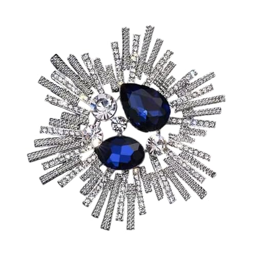 Kristall Strasssteine Brosche Baroques Design Leichter Multifunktionaler Schmuck Für Frauen Retro Luxus Accessoire Kristallkleid Pin von Qcbuegof