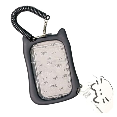 Lovely Card Covers Credit Card Case Protective Sleeve Photocard Holders Cats Ear Bus Card Protector Keychain Pendant Cats Ear Photocard Holders Bus Cards Sleeve Keychain Pendant Credit Card Cover von Qcbuegof