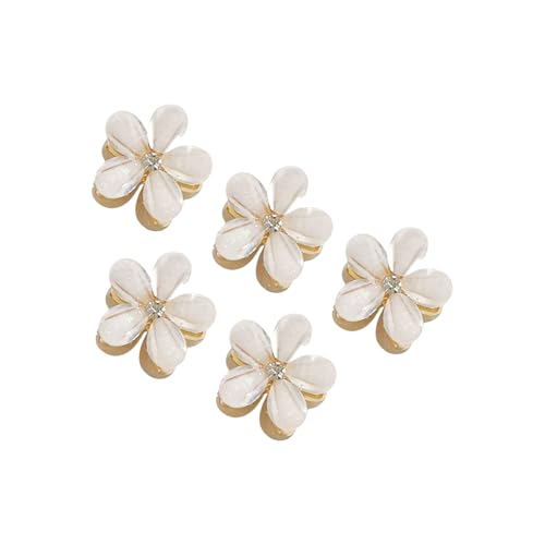 Luxuriöser, funkelnder Kristall-Haarschmuck, Brautschmuck, für Partys und Partys, auffälliger Schmuck mit blauer Blume und Strass-Clip von Qcbuegof