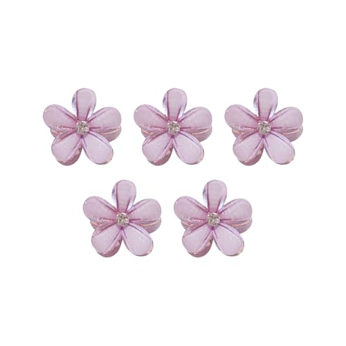 Luxuriöser, funkelnder Kristall-Haarschmuck, Brautschmuck, für Partys und Partys, auffälliger Schmuck mit blauer Blume und Strass-Clip von Qcbuegof