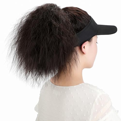 Mädchen Baseballhut Mit Haarverlängerung Ringlets Sporthut Lockige Haarverlängerung Lockiges Haar Für Cosplay Perücken Für Schwarze Frauen von Qcbuegof