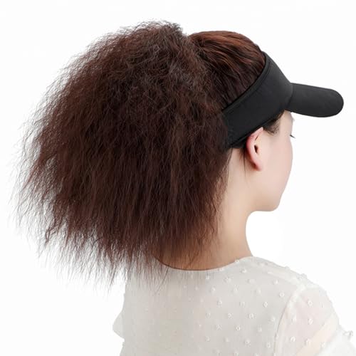 Mädchen Baseballhut Mit Haarverlängerung Ringlets Sporthut Lockige Haarverlängerung Lockiges Haar Für Cosplay Perücken Für Schwarze Frauen von Qcbuegof
