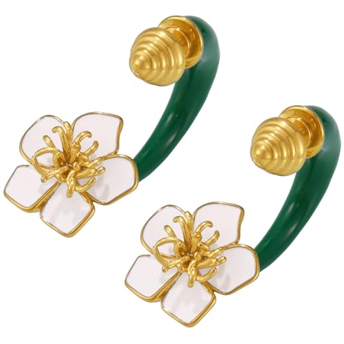Mehrzweckdelikat Gold Camellias Ohrringe Mode Accessoire Für Frauen Tragbare Ergänzung Zu Outfits Oder Anlass Süßer Blütenblattohrringe von Qcbuegof