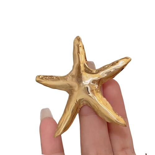Metal Brosche Seestarfishes Kleidung Schmuck Mode Accessoire Legierung Textur Angemessene Hemden Und Rucksack Desocriating Legiersternbrosche Brosche von Qcbuegof