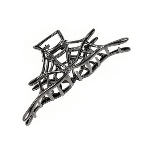 Metall Haarspange Spinnen Web Design Haarschmuck für Frauen für Frauen Hairpiece für mehrere Anlässe Metall Spinnen Web Klaue Clip von Qcbuegof
