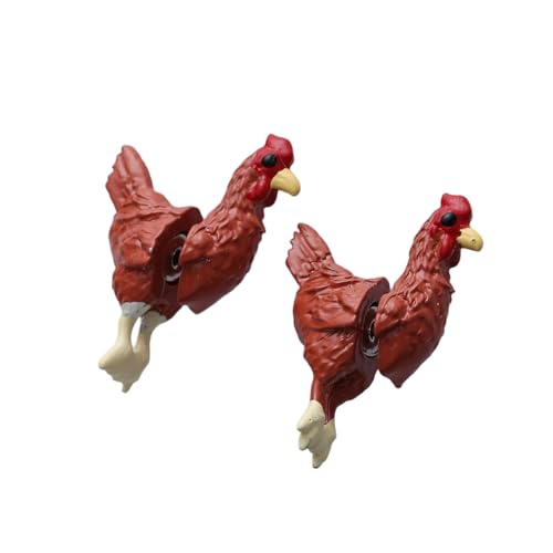 Miniaturen Hen Form Ohrringe Leichte Verschleiß Resistenter Metallohr Ohr Accessoires Für Mädchen Stilvolle Hühnerohrringe von Qcbuegof