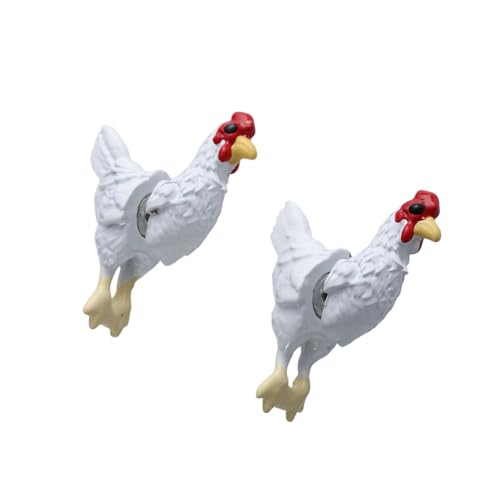 Miniaturen Hen Form Ohrringe Leichte Verschleiß Resistenter Metallohr Ohr Accessoires Für Mädchen Stilvolle Hühnerohrringe von Qcbuegof