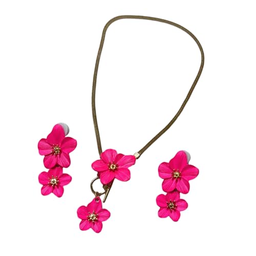 Mode Blume Schmuck Set Für Sie Vielseitig Frühling Hot Day Zubehör Legierung Design Bequeme Halskette Zubehör Frühling Blume Schmuck Set, Einheitsgröße, wie beschrieben, wie beschrieben von Qcbuegof