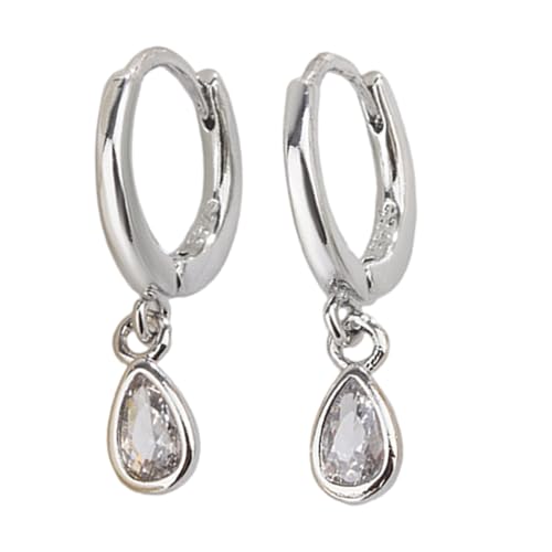 Mode Zirkon Drop Ohrringe Gold Silber Finish Gestein von Qcbuegof
