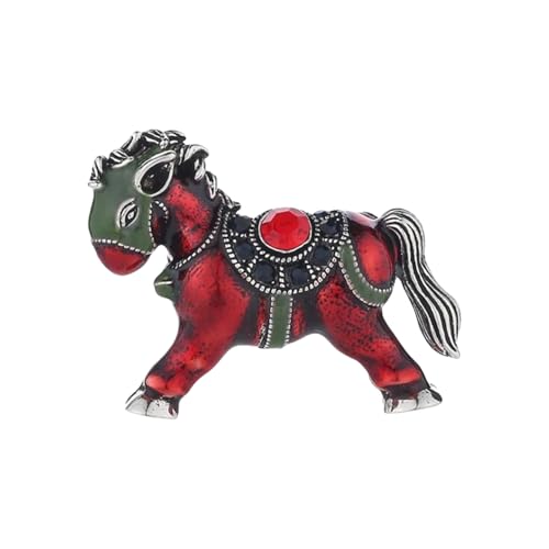 Modische Legierung Pferdbrosche Stecknadel Tragbares Accessoire Für Frauen Und Sammler Mode Schmuck Statement Stücke Legierung Horse Brosche Pin von Qcbuegof