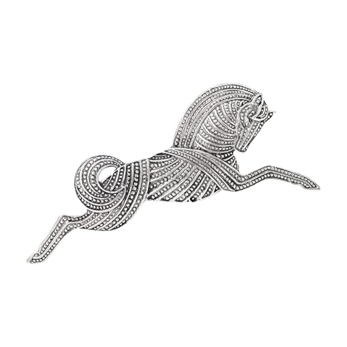 Modische Legierung Pferdbrosche Stecknadel Tragbares Accessoire Für Frauen Und Sammler Mode Schmuck Statement Stücke Legierung Horse Brosche Pin von Qcbuegof