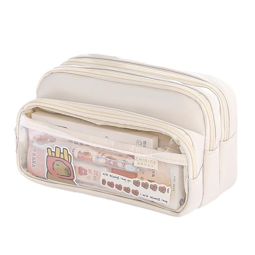 Qcbuegof Bencil Case Bencil Stiftbeutel Desk Schreibverberte Stationerie Aufbewahrungsbeutel Mit Reißverschlüssen Für Schul Und Büro Stifthalter Taschenstift Speicherbeutel von Qcbuegof