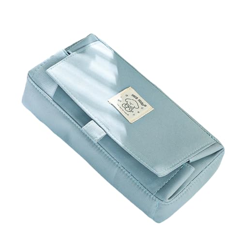 Qcbuegof Bleistiftbeutel Mit Großer Kapazität Leinwand Stiftkoffer Mehrzweckstiftbeutel Leinwand Bleistiftbeutel Reisen Make Up Tasche Für Kinderstifte Bleistiftbox von Qcbuegof