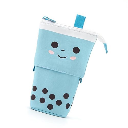 Qcbuegof Cartoon Pencil Case Teleskopierbeutel Reißverschlüsse Stiftbeutel Bleistiftkoffer Standpenstische Organisatoren Für Studenten Multifunktionaler Bleistifthalter von Qcbuegof