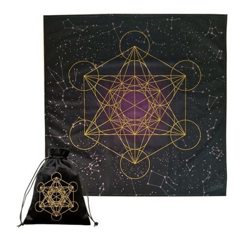 Qcbuegof Draw String Tarot Bag Schmuck Aufbewahrungstabletop Dekorative Tischdecke Game Card Bag Kleine Hochzeitstasche Tarot Karte Dices Bag DAWKREILLE JUWLY BAGE von Qcbuegof