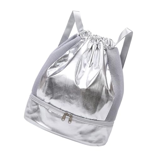 Qcbuegof Drawess Rucksäcke Wasserbeständiger Schwimmbeutel Mit Schuhfach Und Trockener/nasse Trennung Sport Fitnessstudio Für Frauen Männer Schwimmstring Fitness Fitness Sport Mit Schuhenfach von Qcbuegof