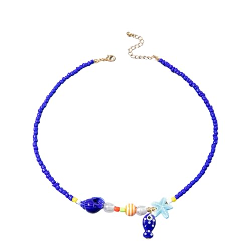 Qcbuegof Elegante Verstellbare Perlenperlen Halskette Mit Charme Stilvolle Böhmische Schmuck Für Ungezwungene Ausflüge Und Geschenke Perlen Perlen Halskette von Qcbuegof