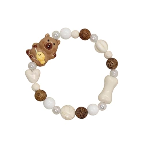 Qcbuegof Keramikbärenarmband Moderner Jugendlicher Schmuck Perfekte Passende Geschenk Für Valentinstag Jubiläen Hautfreundliche Accessoire Hautfreundliche Keramikarmband von Qcbuegof